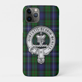 Clan Donnachaidh (Robertson) Crest /Hunting Tartan iPhone 11 Pro Case