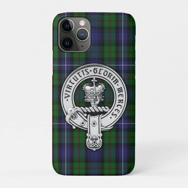 Clan Donnachaidh (Robertson) Crest /Hunting Tartan Case-Mate iPhone Case (Back)