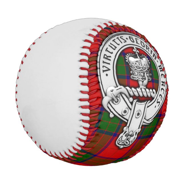 Clan Donnachaidh (Robertson) Crest & Tartan Baseball (Angled)