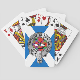 Clan Donnachaidh Robertson Crest & Tartan Bicycl Poker Cards