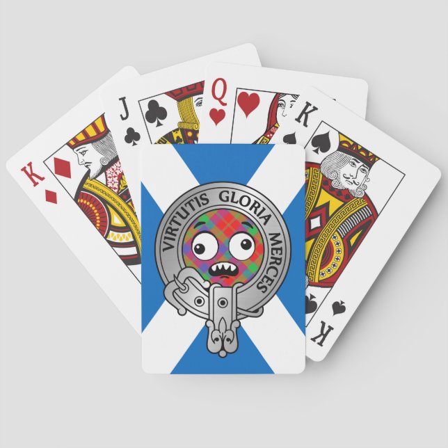Clan Donnachaidh | Robertson Crest & Tartan Bicycl Poker Cards (Back)