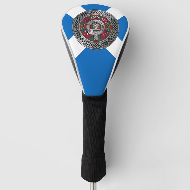 Clan Donnachaidh | Robertson Crest & Tartan Knot Golf Head Cover (Front)