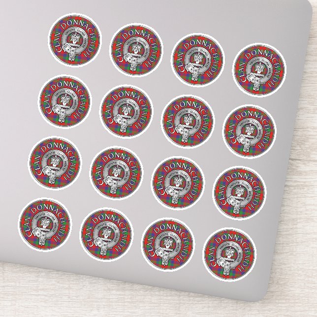 Clan Donnachaidh | Robertson Crest & Tartan  Sticker (Detail)