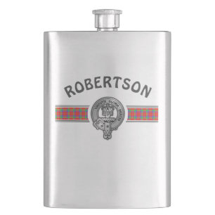 Clan Donnachaidh   Robertson (Edit) Crest & Tartan Flask