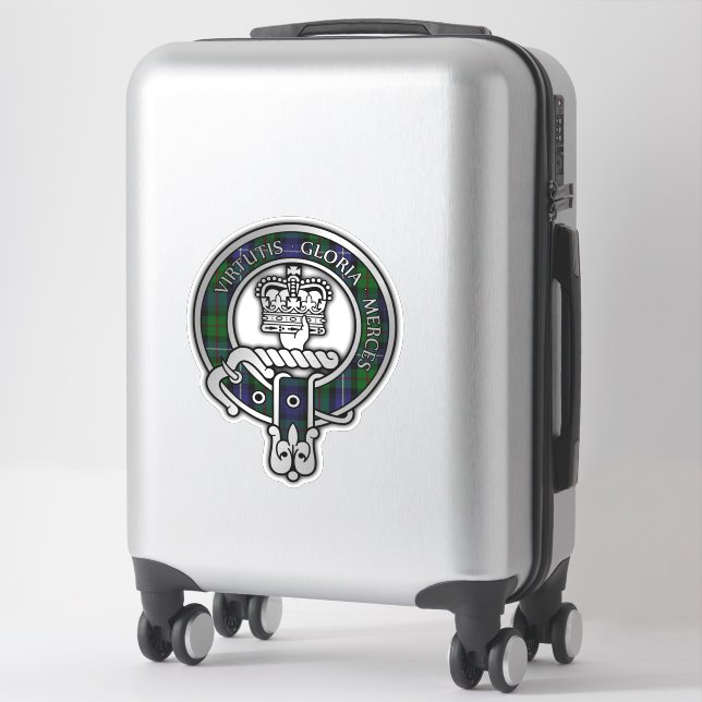 Clan Donnachaidh (Robertson) Hunting Tartan Crest Sticker (Suitcase)