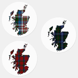 Clan Donnachaidh (Robertson) Map & Tartans Labels