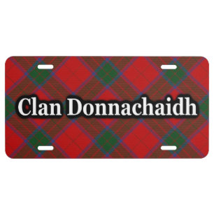 Clan Donnachaidh Robertson Tartan Celebration License Plate