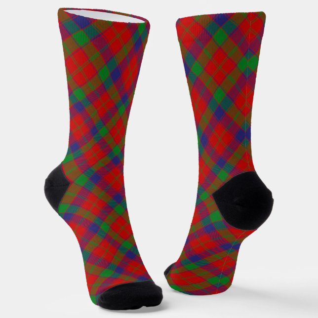 Clan Donnachaidh (Robertson) Tartan Socks (Angled)