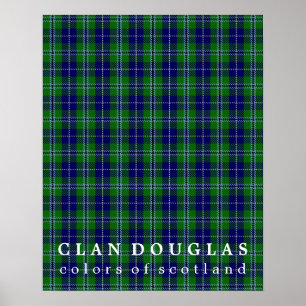 Clan Douglas Colors of Scotland Tartan Poster