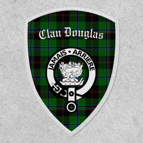 Clan Douglas Crest Badge  Tartan Iron On Patch