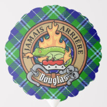 Clan Douglas Crest over Tartan Balloon
