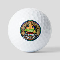 Clan Douglas Crest over Tartan Golf Balls