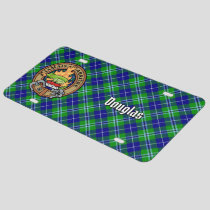 Clan Douglas Crest over Tartan License Plate