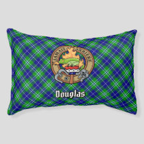 Clan Douglas Crest over Tartan Pet Bed