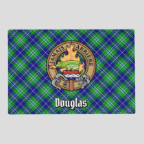 Clan Douglas Crest over Tartan Placemat