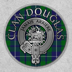 Clan Douglas Crest & Tartan Shield Patch