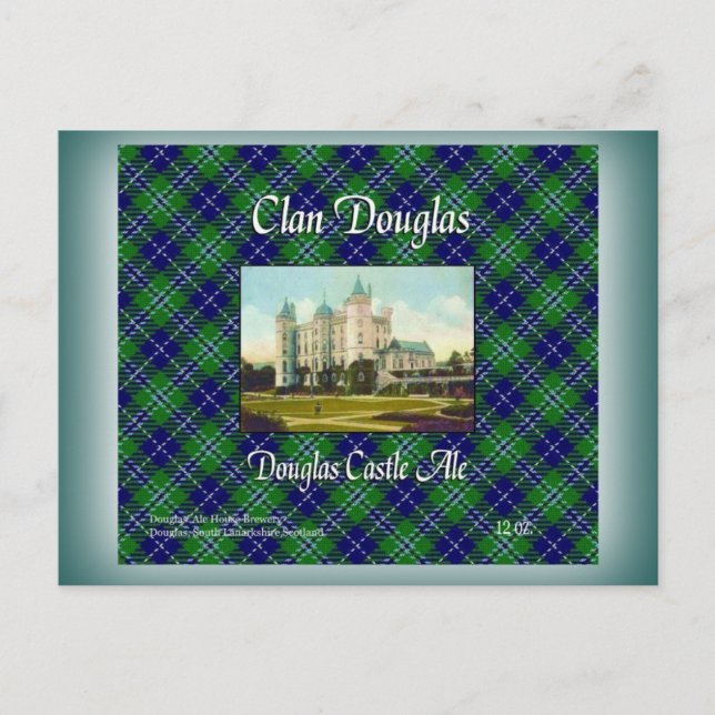 Clan Douglas Douglas Castle Ale Postcard (Front)