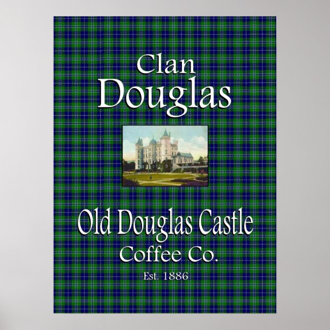 Clan Douglas Old Douglas Castle Coffee Co. Poster (Front)