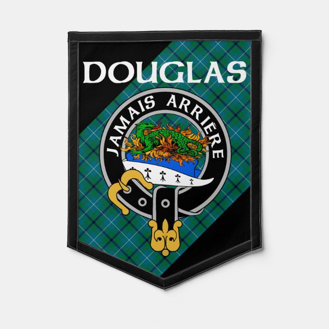 Clan Douglas Pennant - Ancient Douglas Tartan (Front)