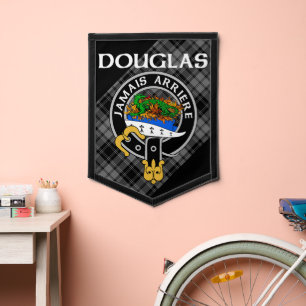Clan Douglas Pennant - Grey Douglas Tartan
