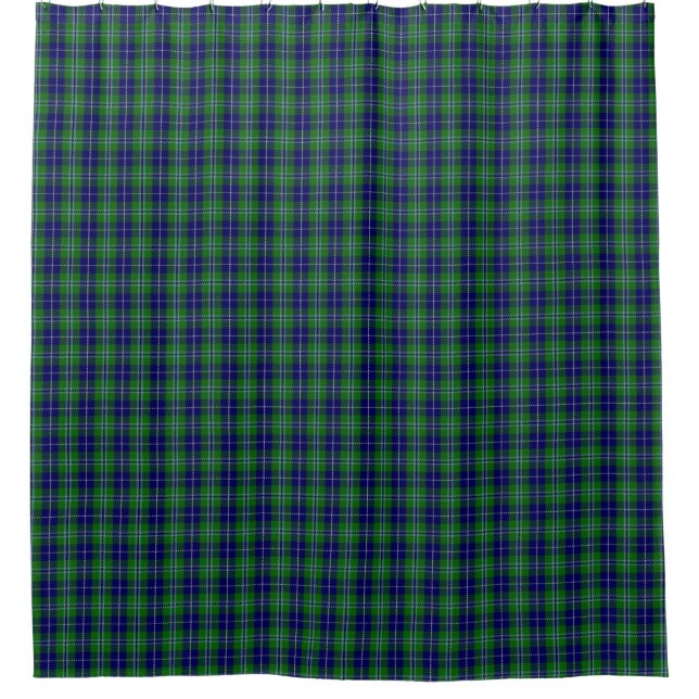 Clan Douglas Scottish Tartan Shower Curtain (Front)