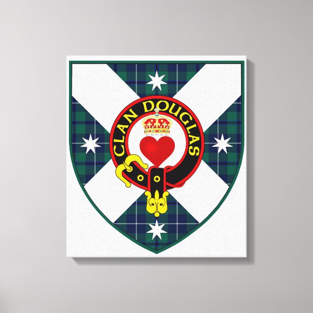 Clan Douglas Shield on canvas (Front)