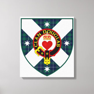 Clan Douglas Shield on canvas Print
