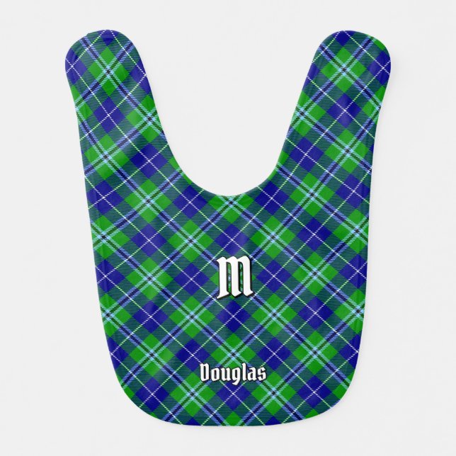 Clan Douglas Tartan Baby Bib (Front)