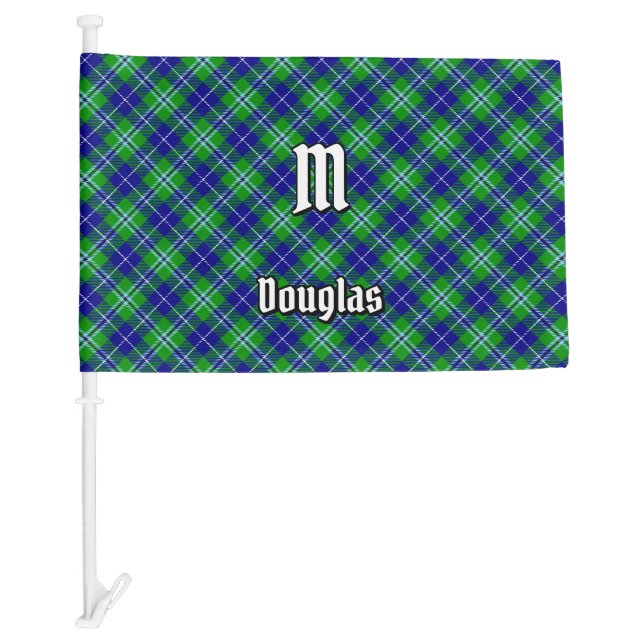 Clan Douglas Tartan Car Flag (Front)
