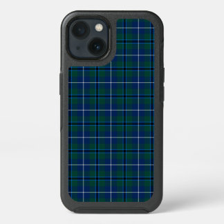 Clan Douglas Tartan Dark Blue Plaid iPhone 13 Case