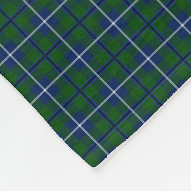 Clan Douglas Tartan Fleece Blanket (Corner)