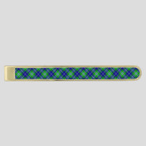 Clan Douglas Tartan Gold Finish Tie Bar