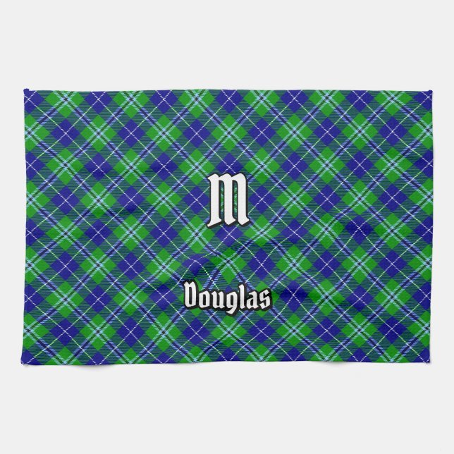 Clan Douglas Tartan Kitchen Towel (Horizontal)