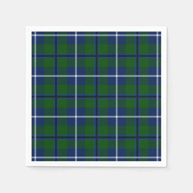 Clan Douglas Tartan Paper Napkins (Front)