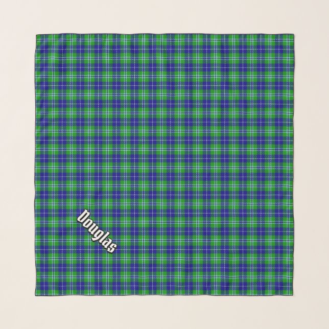 Clan Douglas Tartan Scarf (Front (Horizontal))