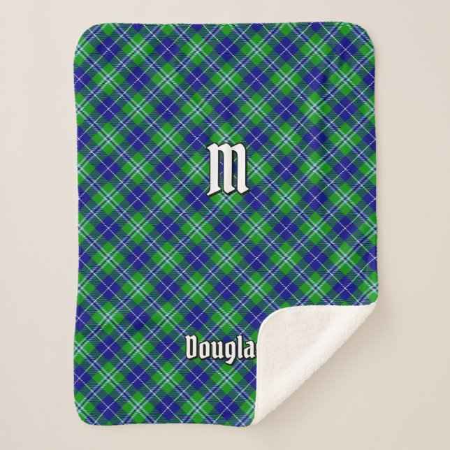 Clan Douglas Tartan Sherpa Blanket (Front)