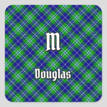 Clan Douglas Tartan Square Sticker
