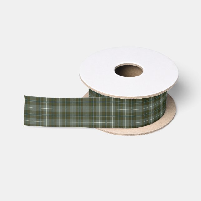 Clan Douglas Weathered Tartan Satin Ribbon (Spool)