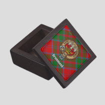 Clan Drummond Crest over Tartan Gift Box