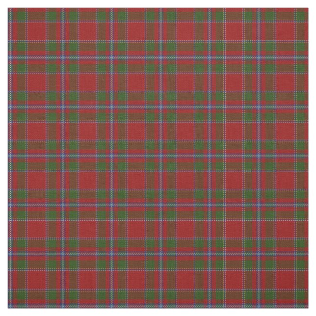 Clan Drummond Scottish Tartan Plaid Fabric (Swatch)