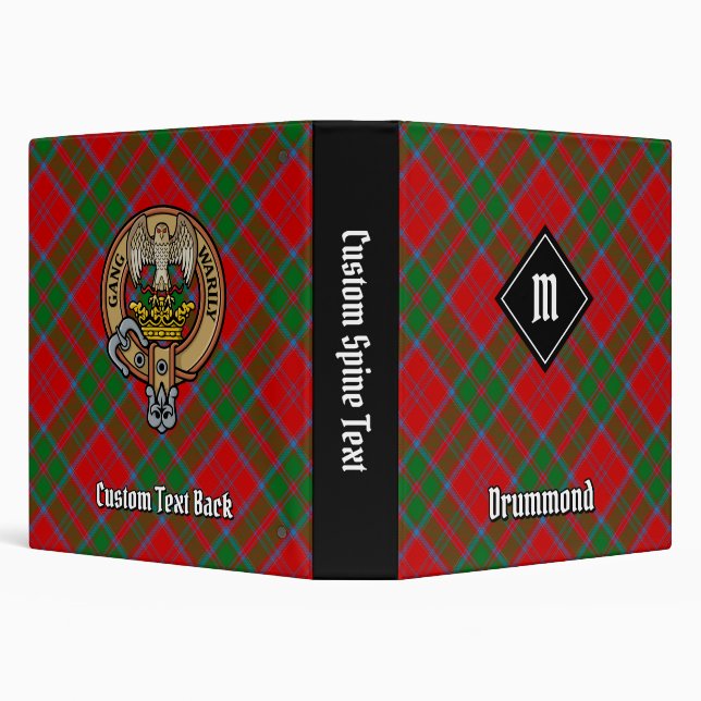 Clan Drummond Tartan 3 Ring Binder (Background)