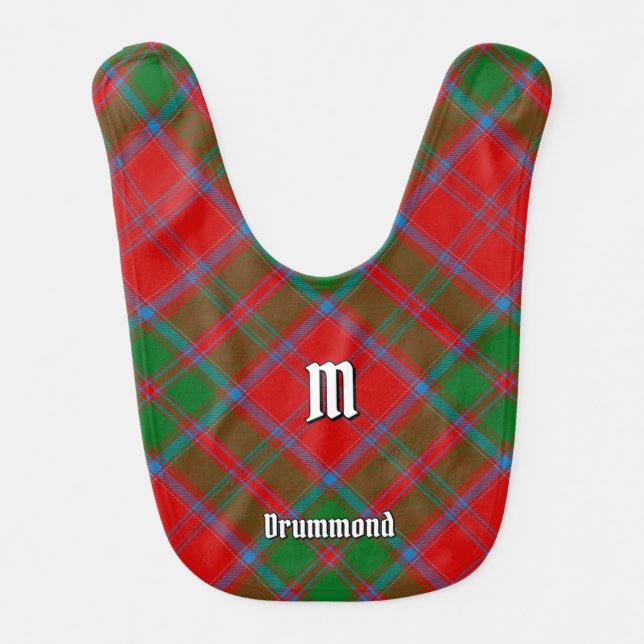 Clan Drummond Tartan Baby Bib (Front)