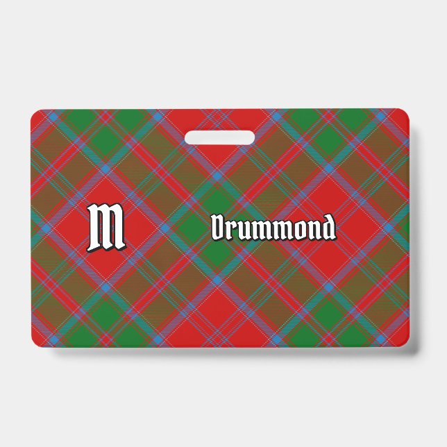 Clan Drummond Tartan Badge (Front)