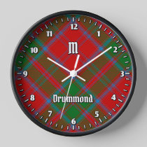 Clan Drummond Tartan Clock