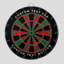 Clan Drummond Tartan Dart Board