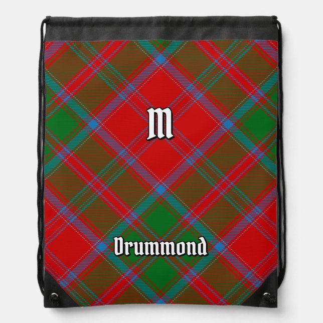 Clan Drummond Tartan Drawstring Bag (Front)