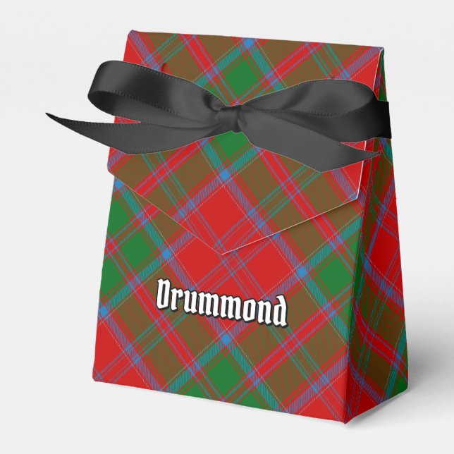 Clan Drummond Tartan Favor Boxes (Front Side)