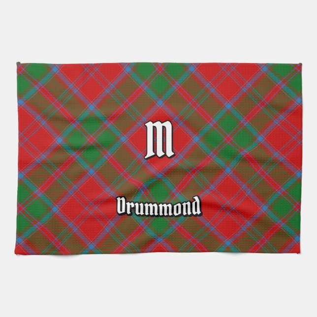 Clan Drummond Tartan Kitchen Towel (Horizontal)