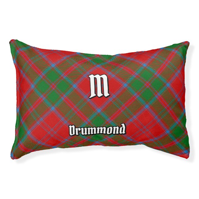 Clan Drummond Tartan Pet Bed (Front)