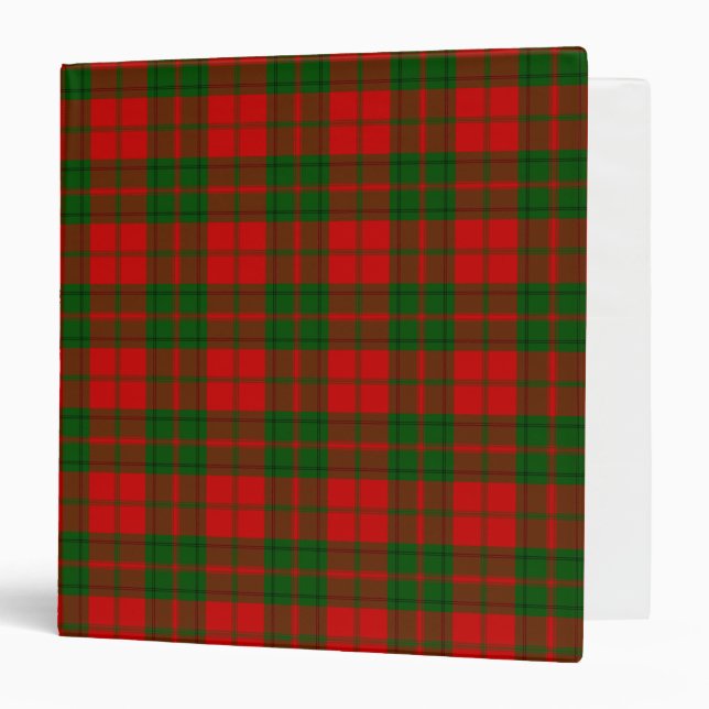 Clan Drummond Tartan Plaid 3 Ring Binder (Front/Inside)